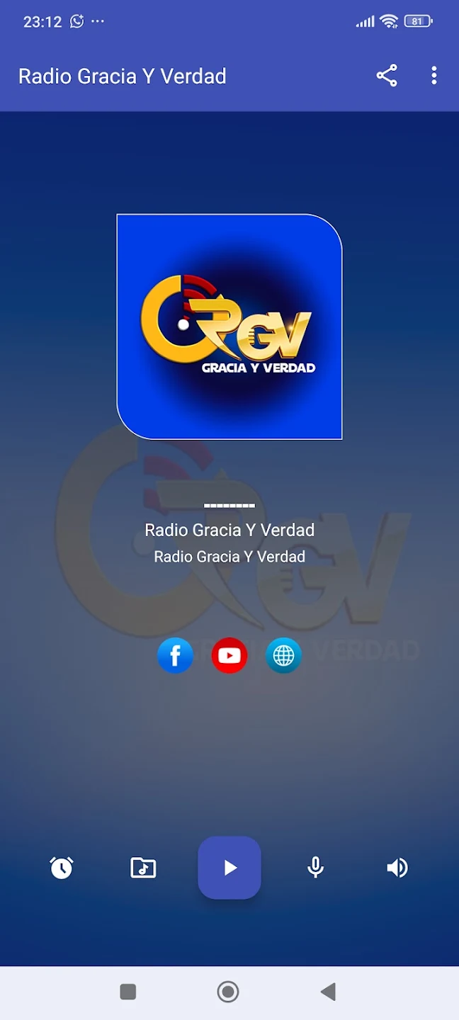 Aplicación Radio Gracia y Verdad para Android